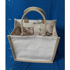 BAG001-拼貼專用有內裡白底麻布袋